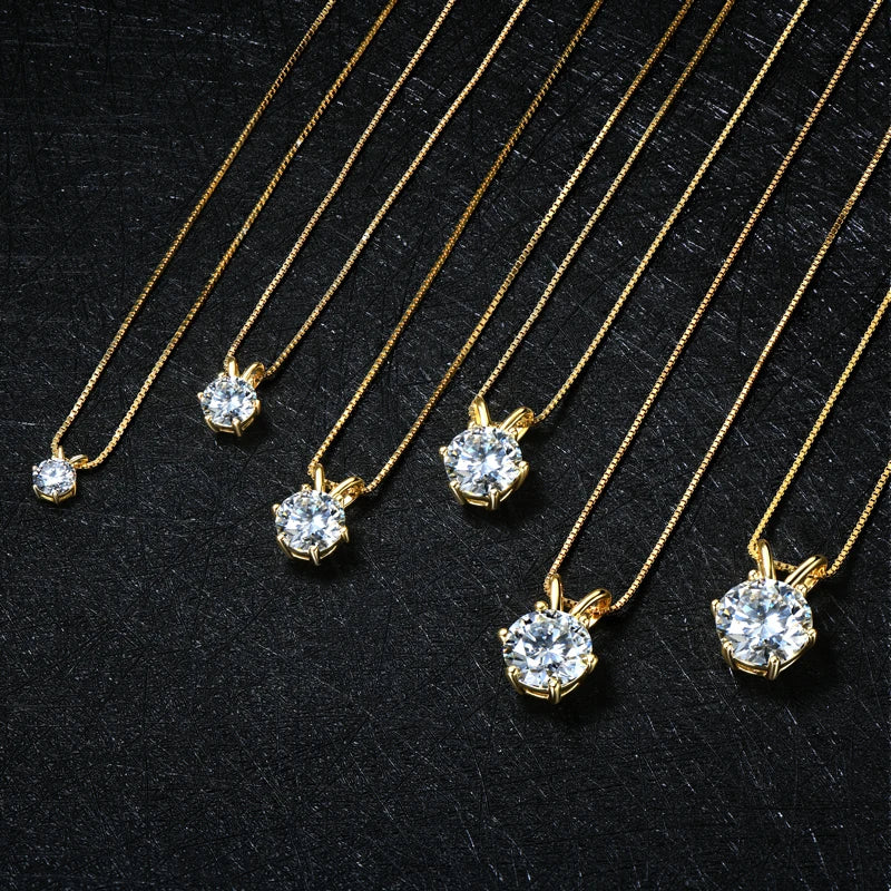Moissanite Pendant Necklaces