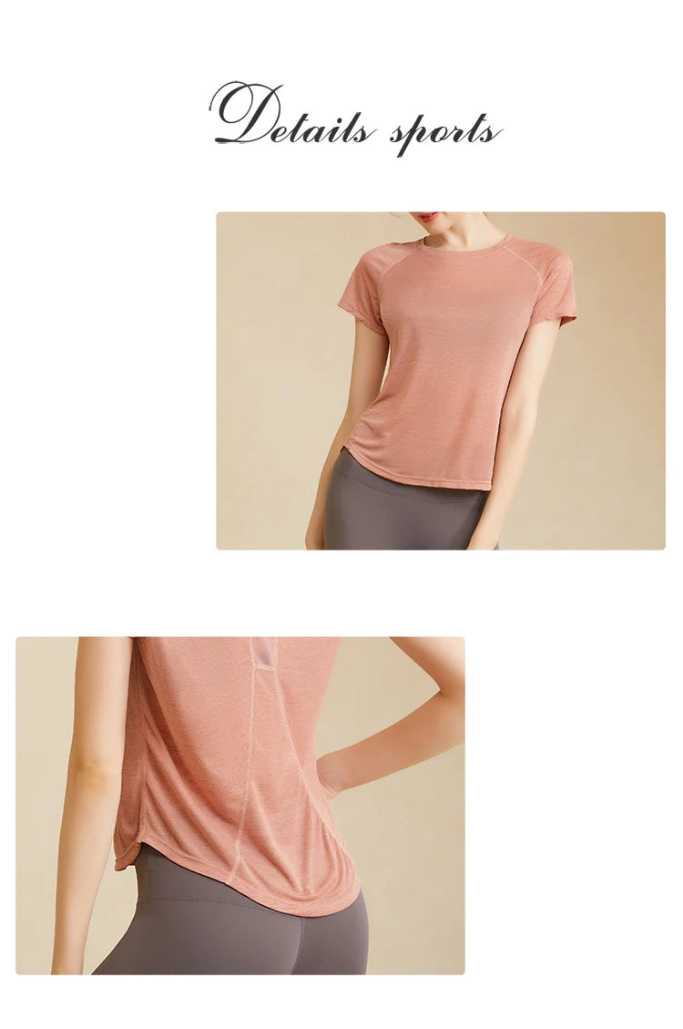 Back Mesh Stitching Breathable Sport Shirts