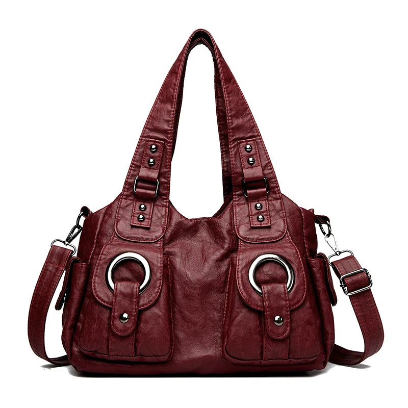 Leather Female Handbags Tote Bags