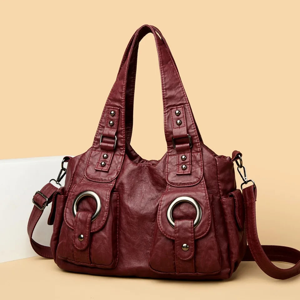 Leather Female Handbags Tote Bags