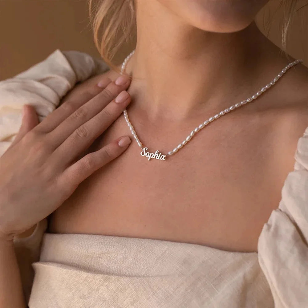 Stainless Steel Custom English Name Necklace