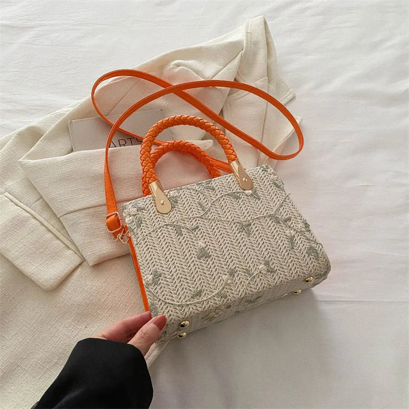 Fashion Summer Straw Top-handle Bags