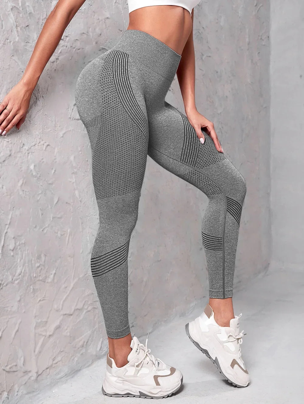 Elastic High Waist Leggings Women