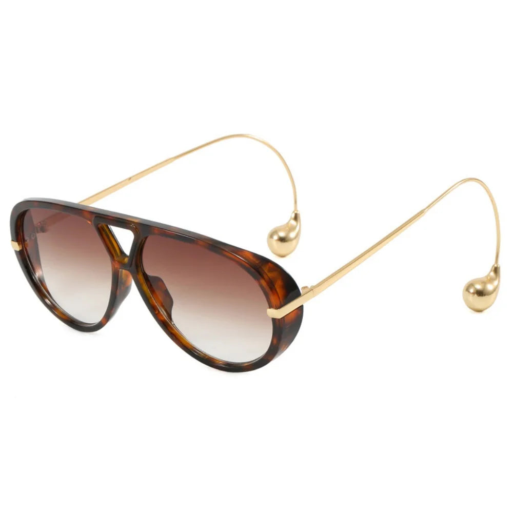 Luxury Brand Designer Oversized Pilot Sunglasses