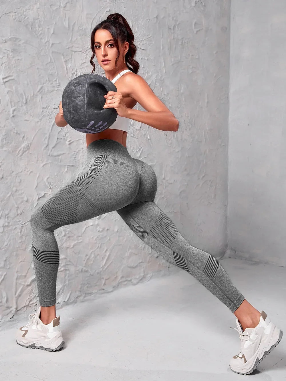 Elastic High Waist Leggings Women