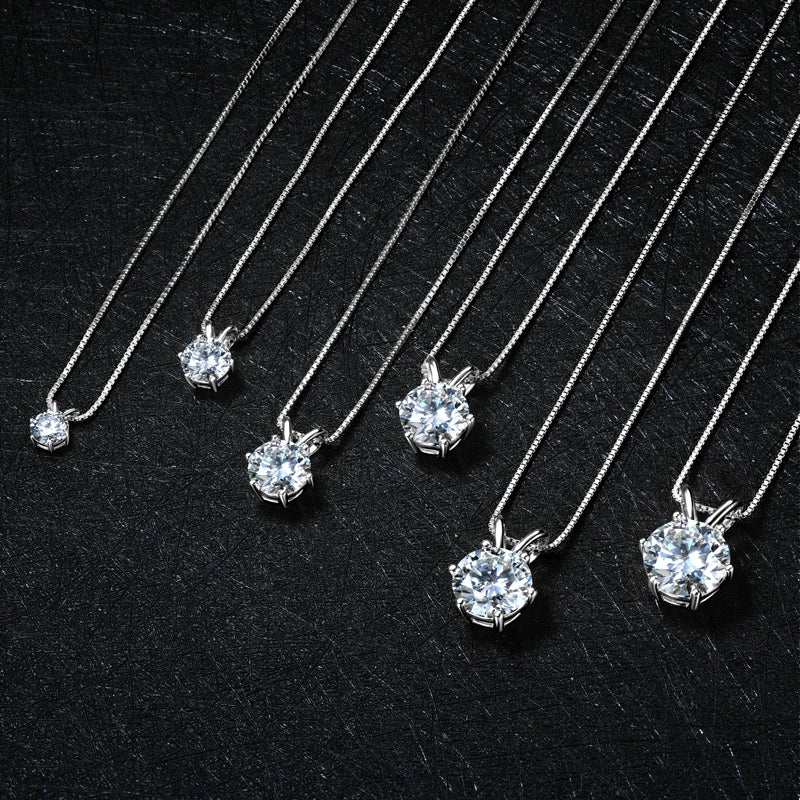 Moissanite Pendant Necklaces