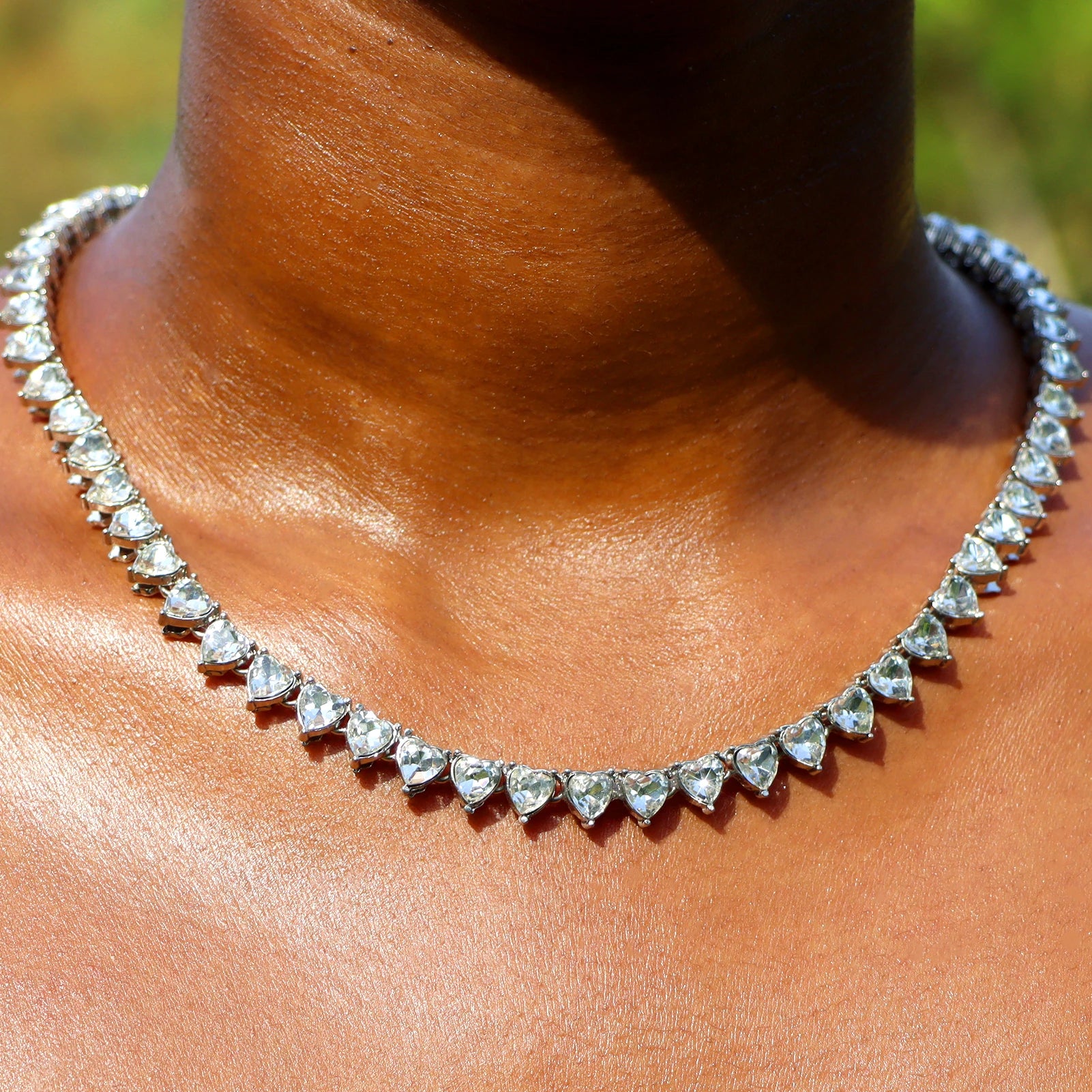 Crystal Tennis Chain Necklace