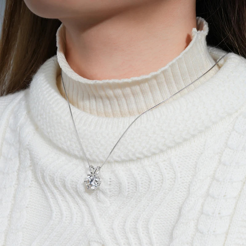 Moissanite Pendant Necklaces