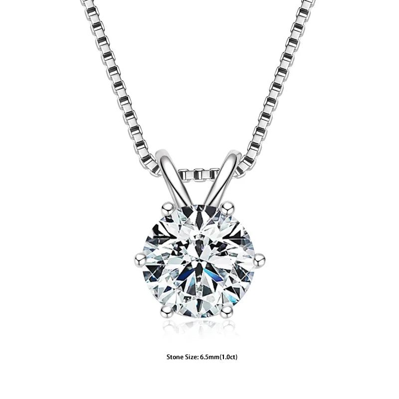 Moissanite Pendant Necklaces