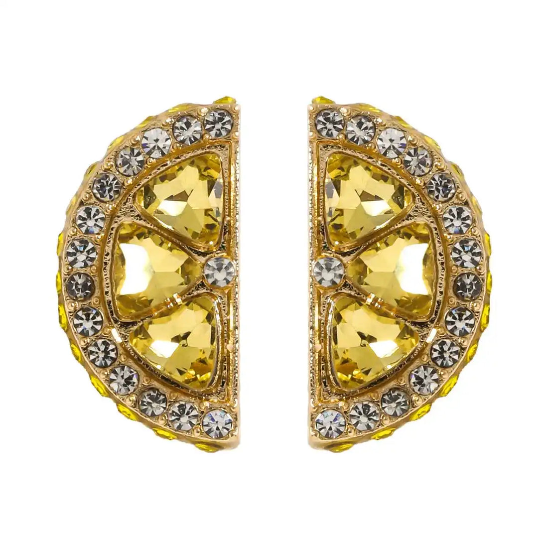 Fashion Bling Pineapple Lemon Dangle Earrings