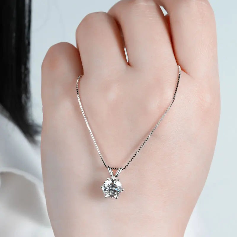 Moissanite Pendant Necklaces