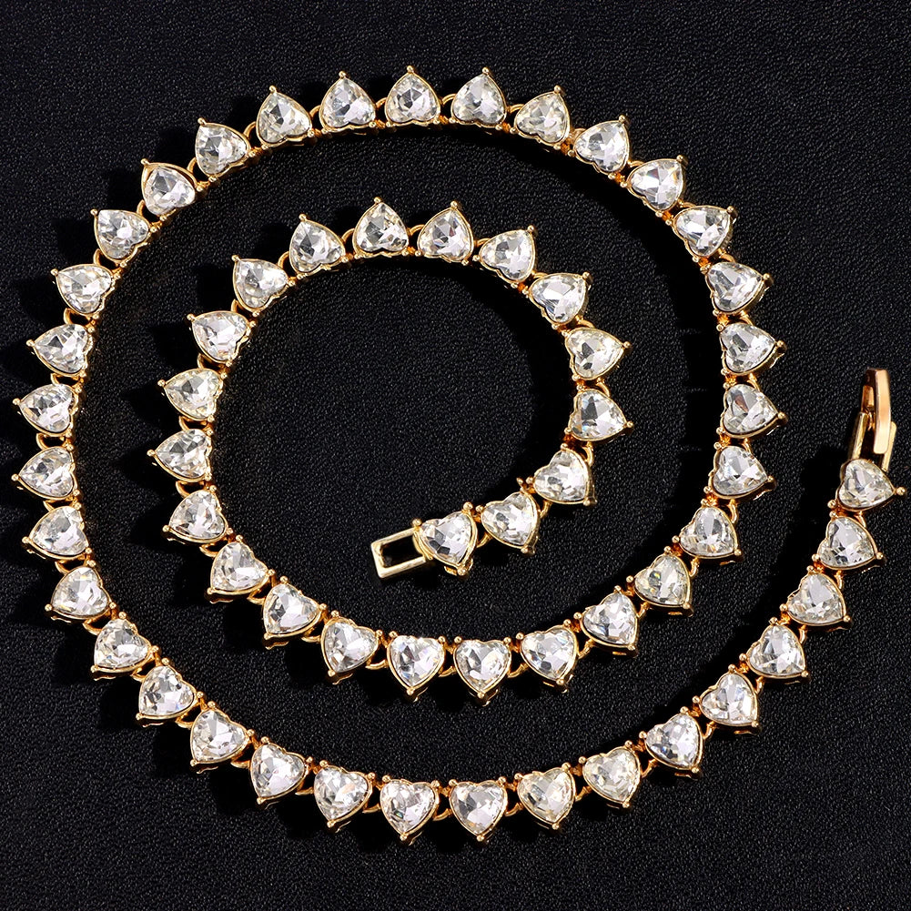 Crystal Tennis Chain Necklace