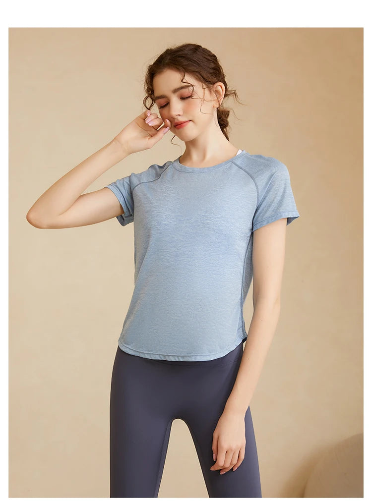 Back Mesh Stitching Breathable Sport Shirts