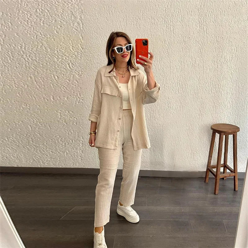 Summer women's suit Pants Set