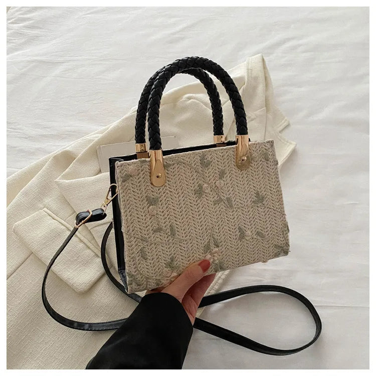 Fashion Summer Straw Top-handle Bags
