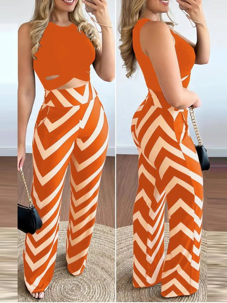 Sleeveless Short Top Women's Suit