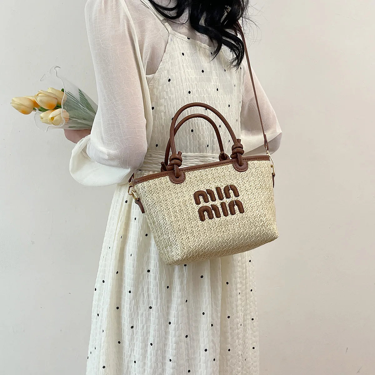Beach Grass Woven Bag Women's