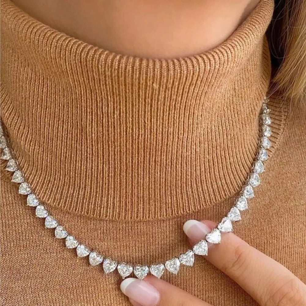 Crystal Tennis Chain Necklace