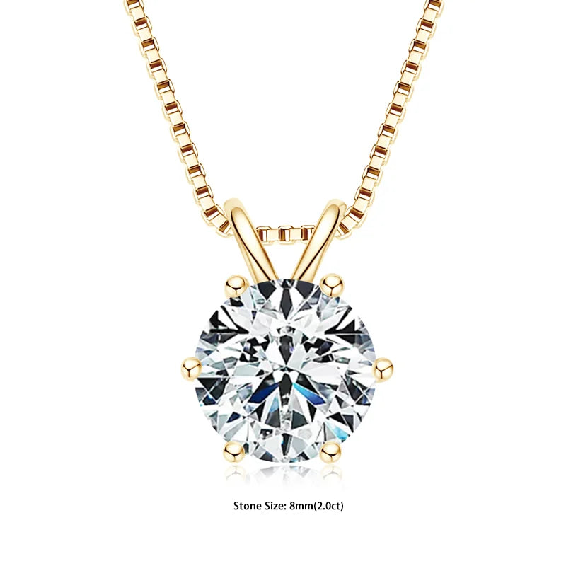 Moissanite Pendant Necklaces