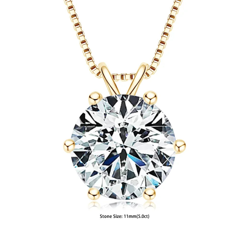 Moissanite Pendant Necklaces