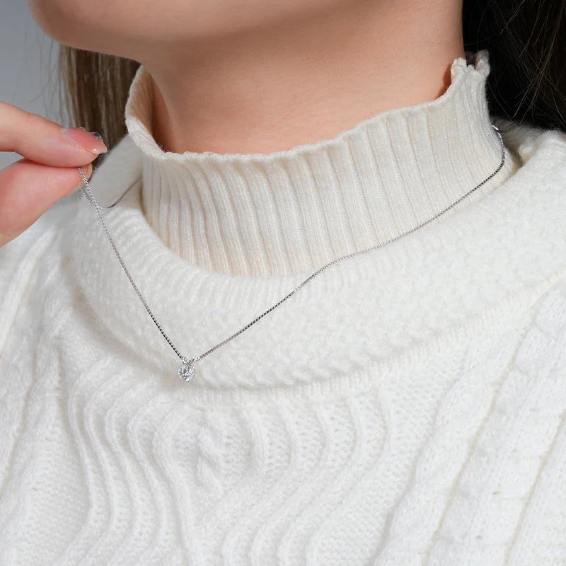 Moissanite Pendant Necklaces