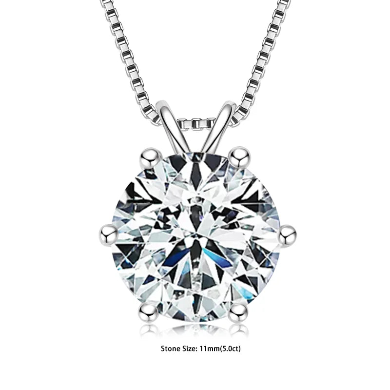 Moissanite Pendant Necklaces