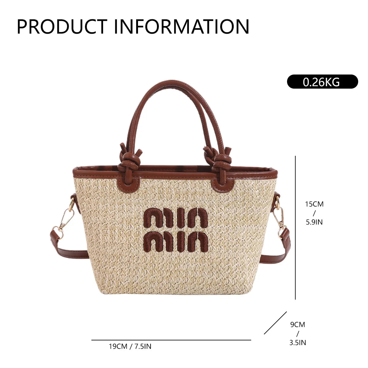 Beach Grass Woven Bag Women's