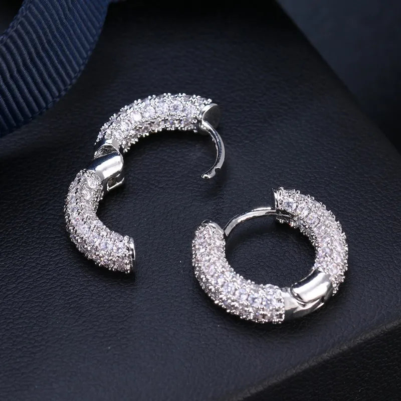 Original 925 Silver Sterling Hoops Luxury Earrings