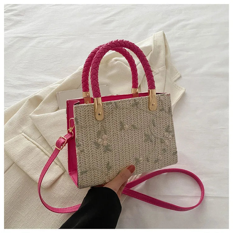 Fashion Summer Straw Top-handle Bags