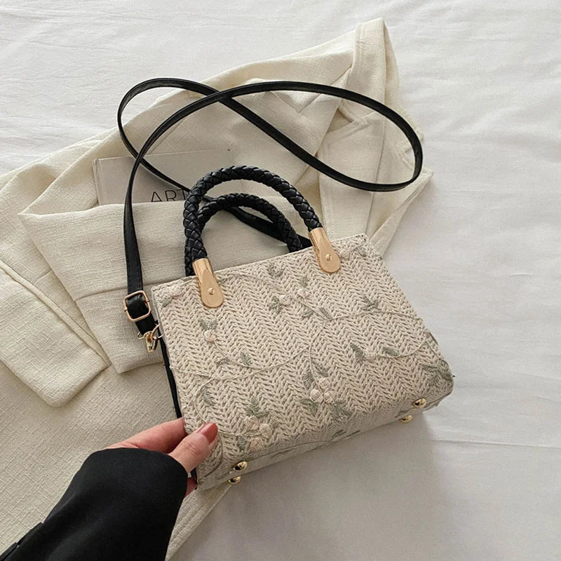 Fashion Summer Straw Top-handle Bags