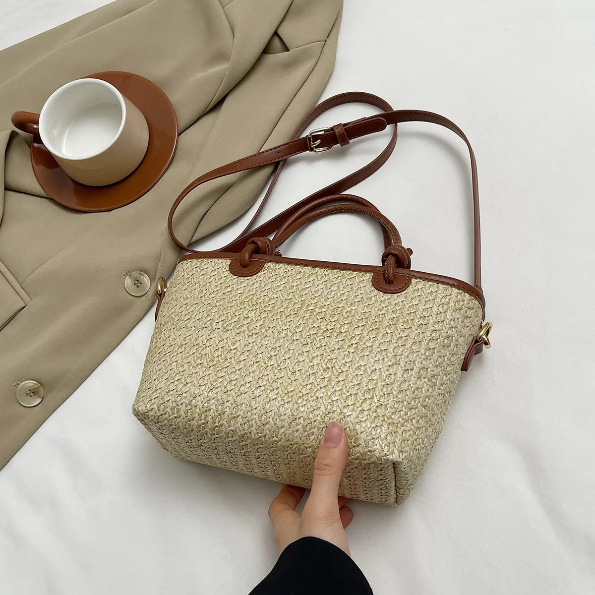 Beach Grass Woven Bag Women's