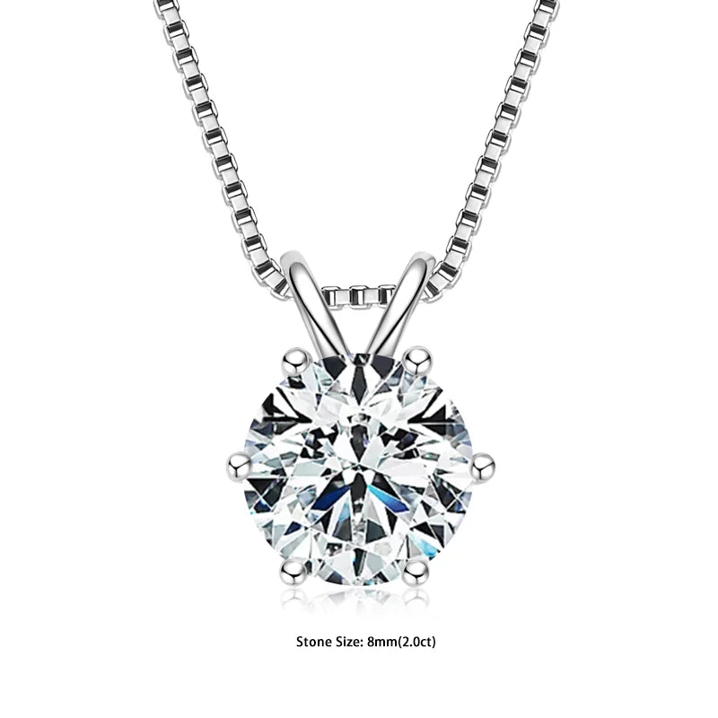 Moissanite Pendant Necklaces