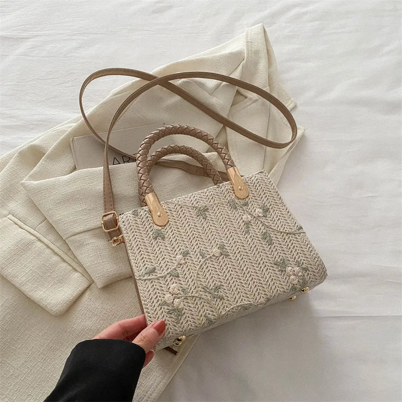 Fashion Summer Straw Top-handle Bags