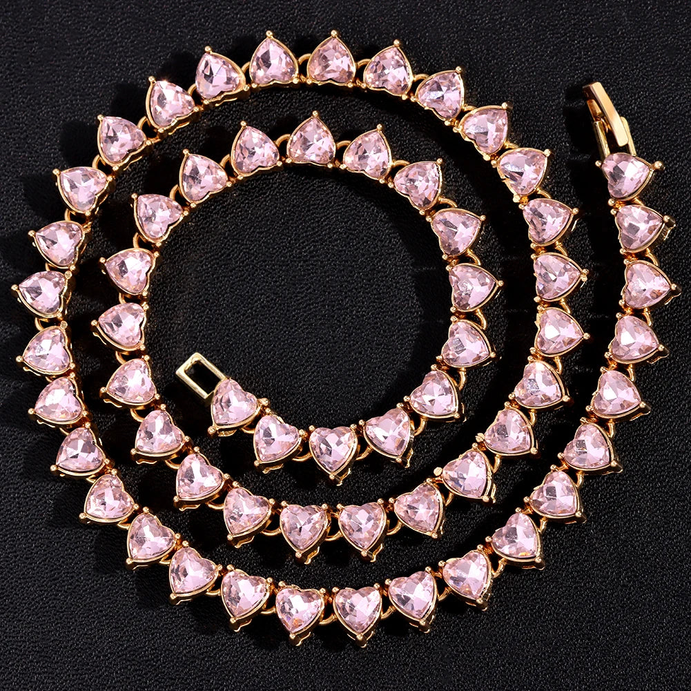 Crystal Tennis Chain Necklace