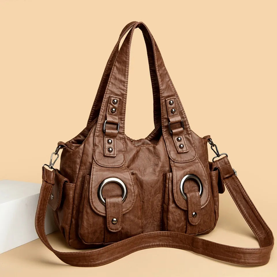 Leather Female Handbags Tote Bags