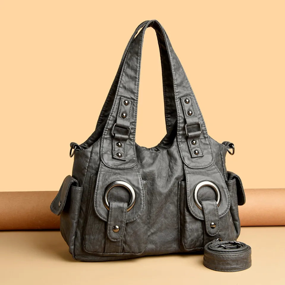 Leather Female Handbags Tote Bags