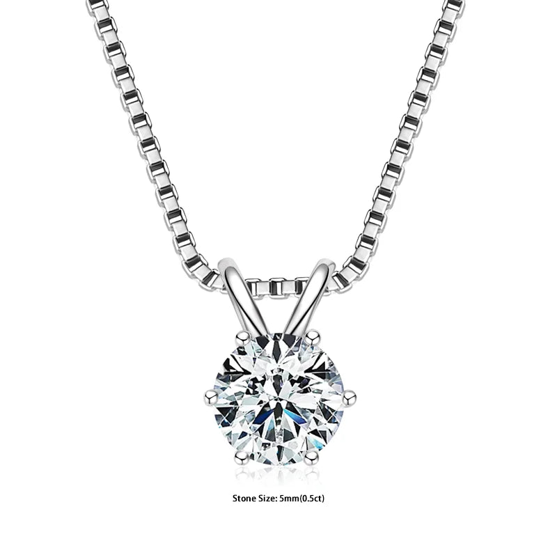 Moissanite Pendant Necklaces
