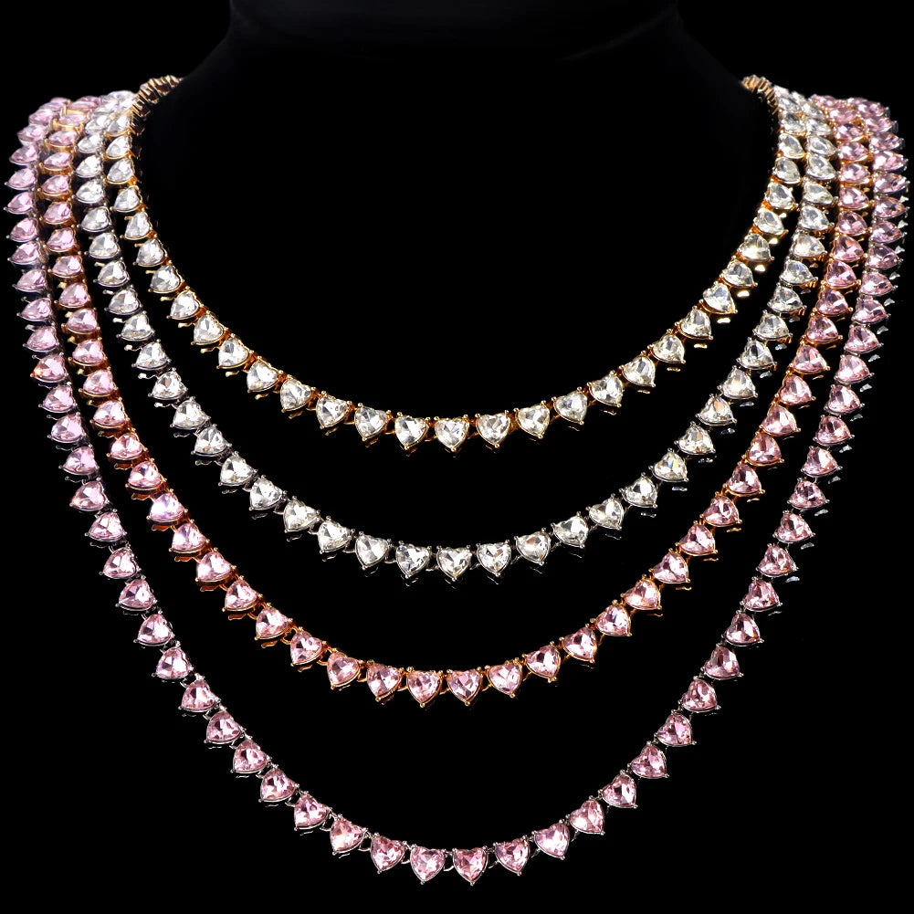 Crystal Tennis Chain Necklace