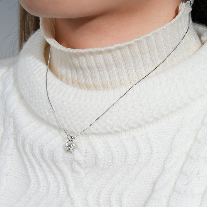 Moissanite Pendant Necklaces