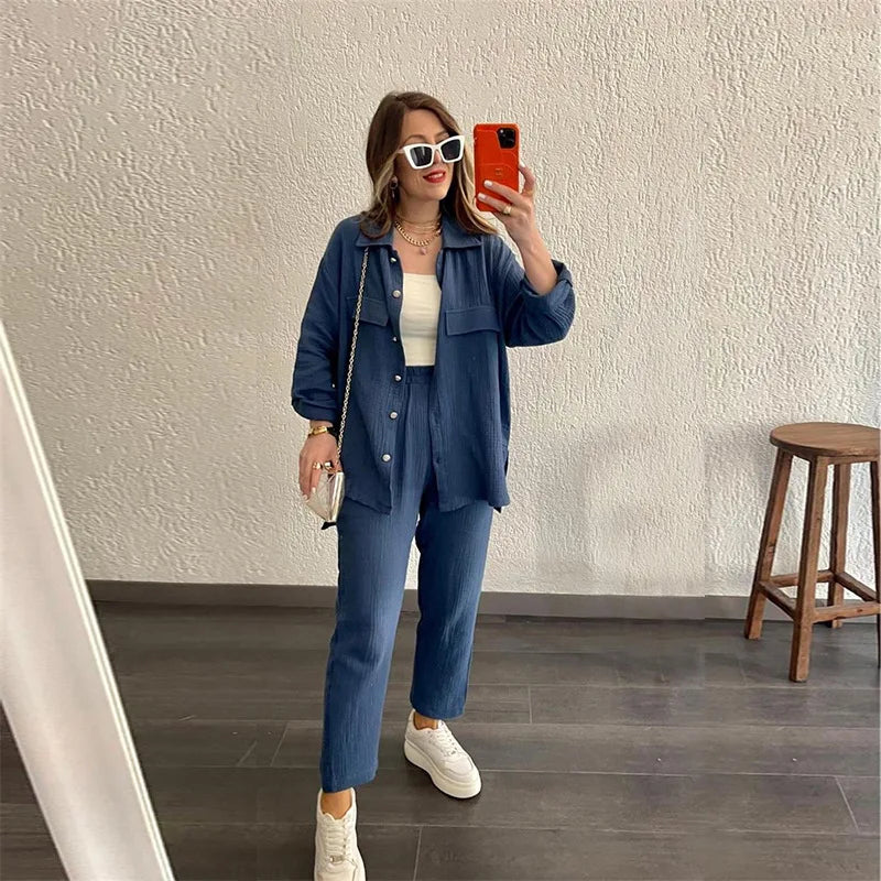 Summer women's suit Pants Set