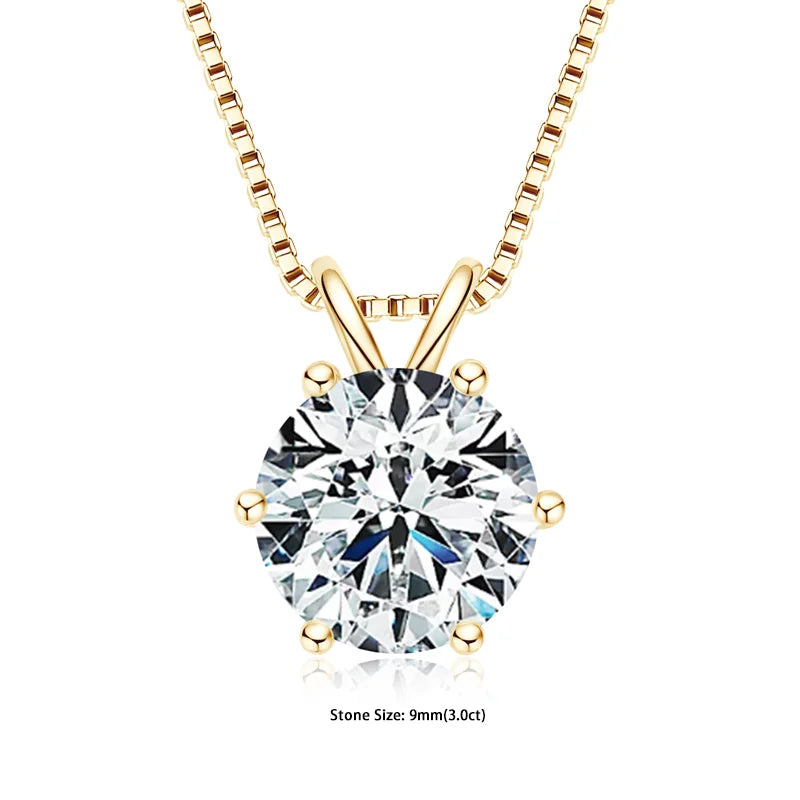 Moissanite Pendant Necklaces