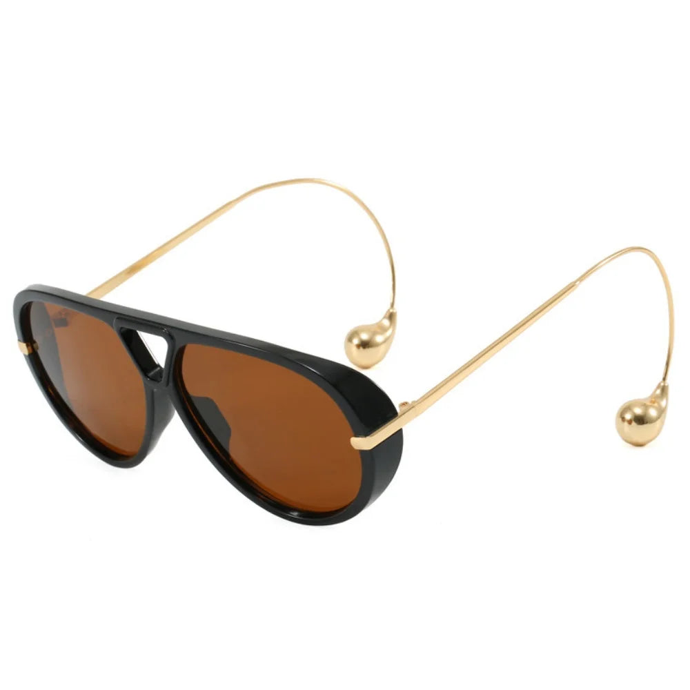 Luxury Brand Designer Oversized Pilot Sunglasses