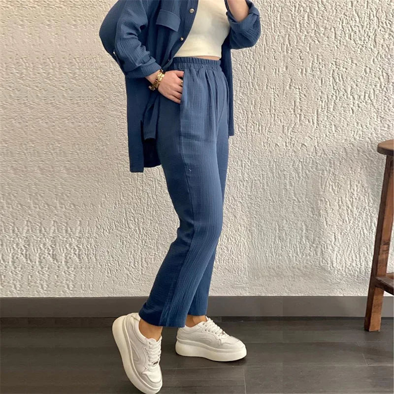 Summer women's suit Pants Set