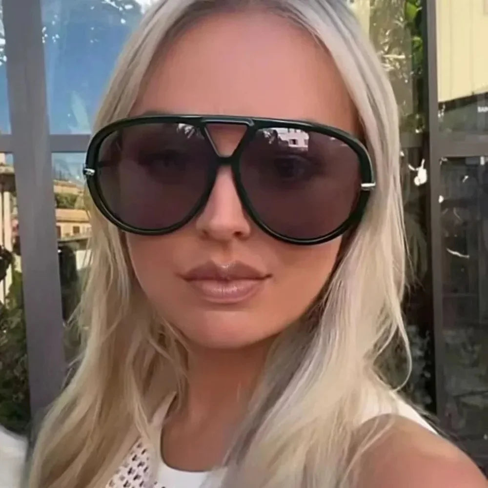 Luxury Brand Designer Oversized Pilot Sunglasses