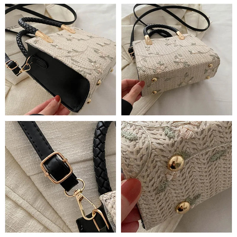 Fashion Summer Straw Top-handle Bags