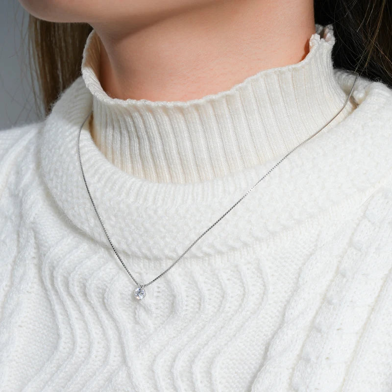 Moissanite Pendant Necklaces