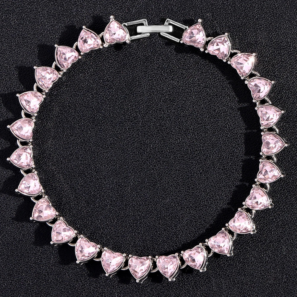 Crystal Tennis Chain Necklace