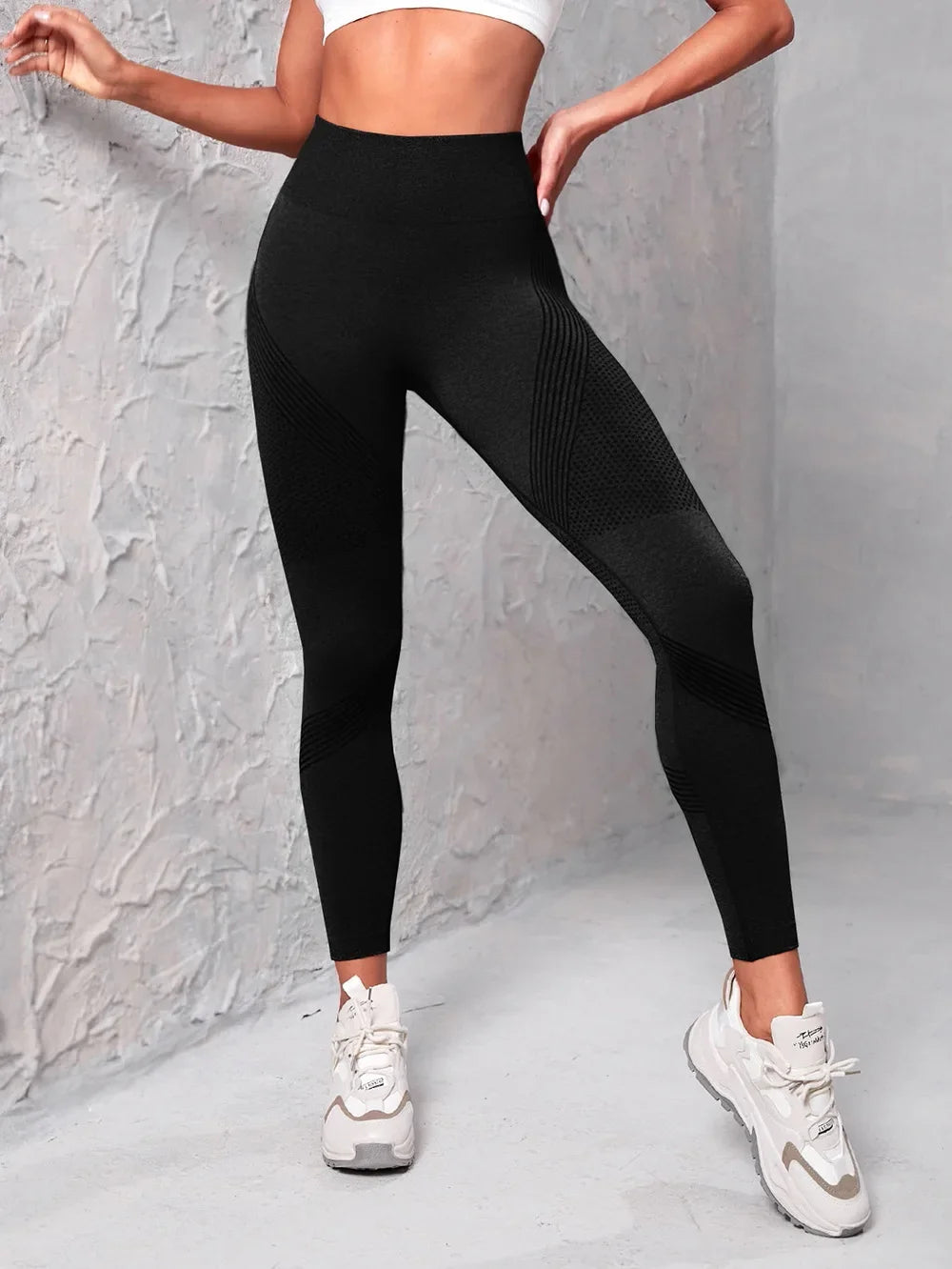 Elastic High Waist Leggings Women