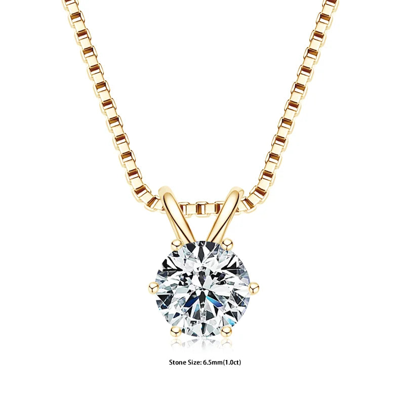 Moissanite Pendant Necklaces