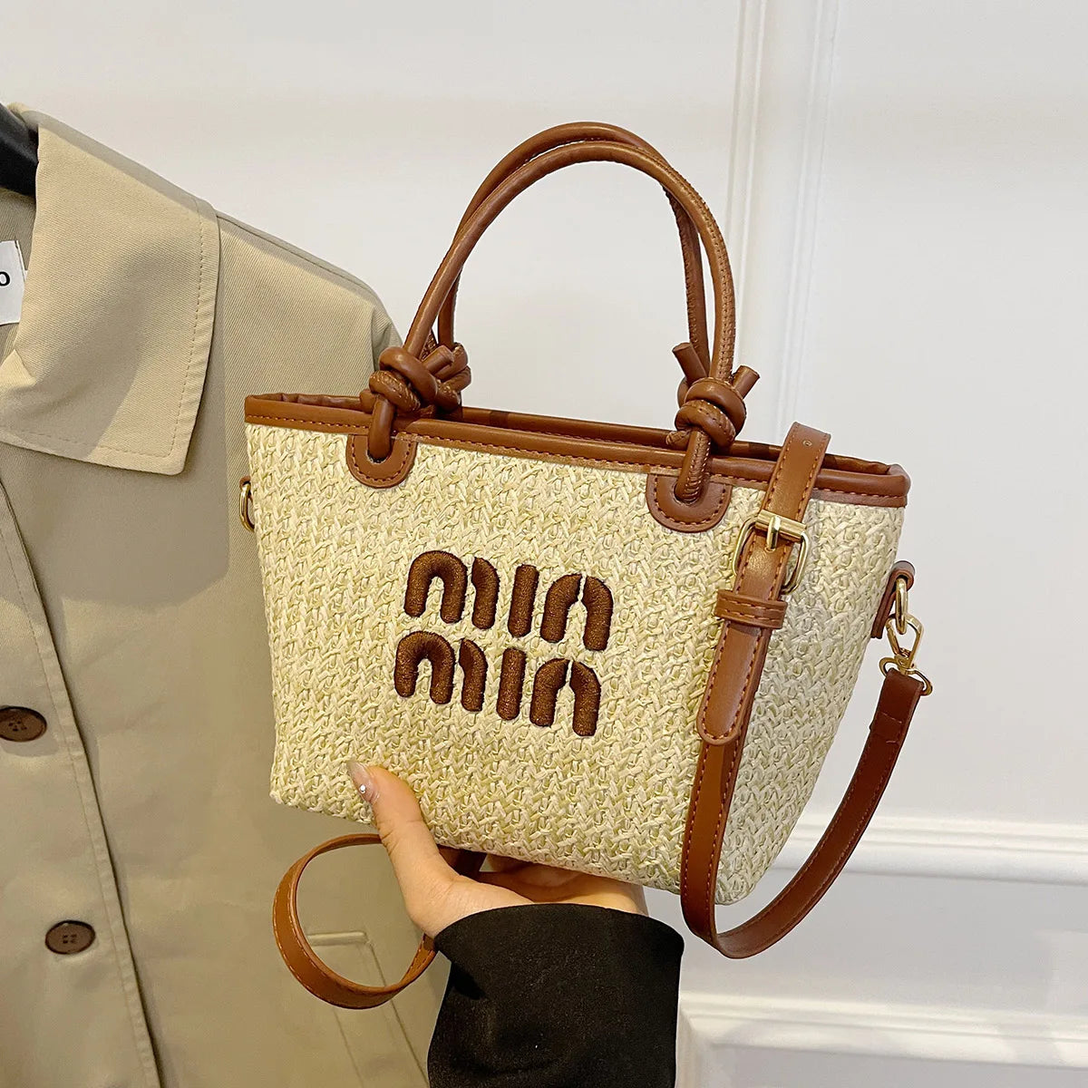 Beach Grass Woven Bag Women's